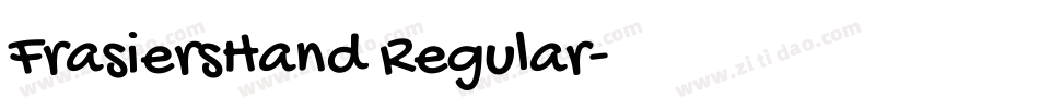 FrasiersHand Regular字体转换